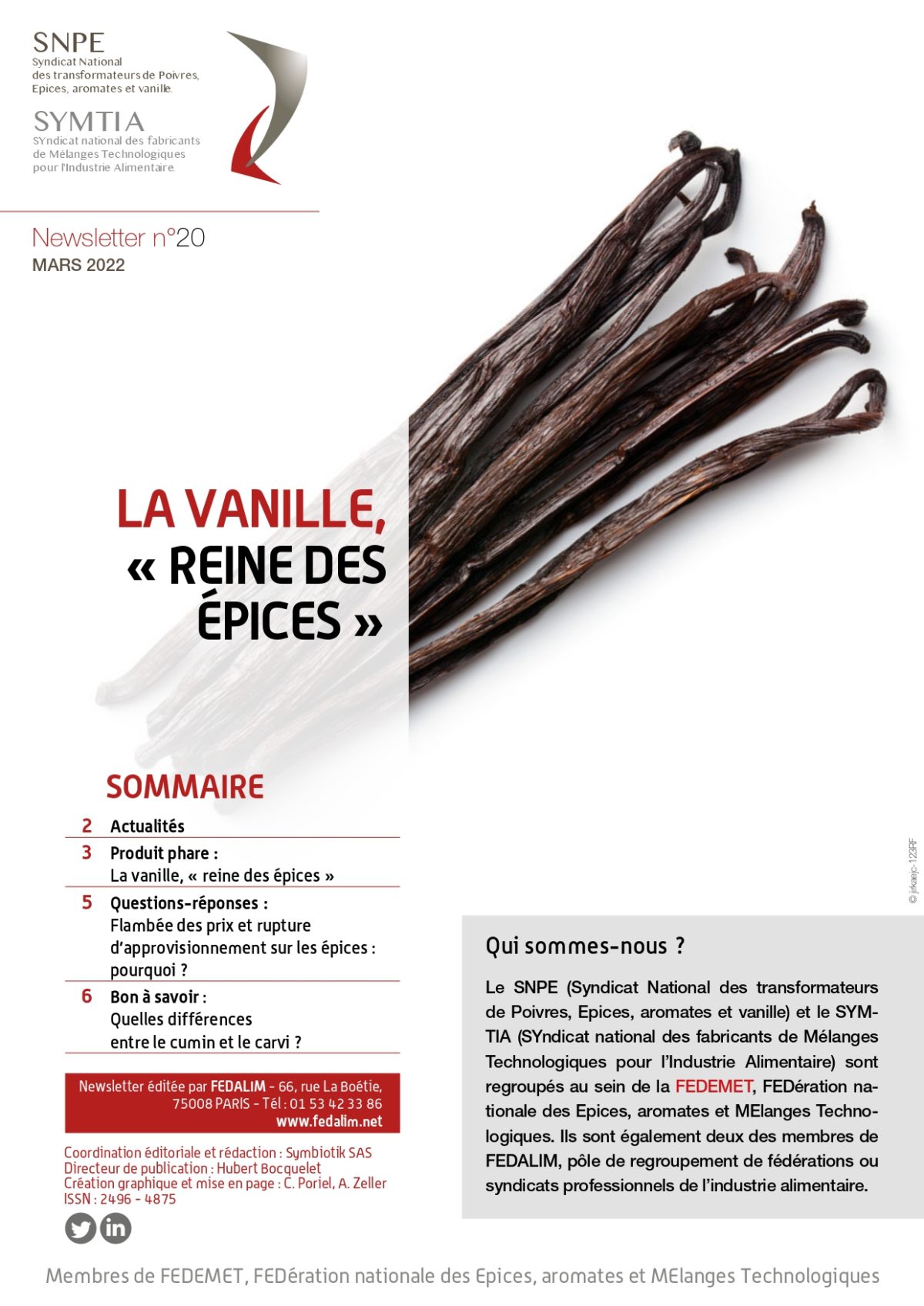 LA NEWSLETTER FEDEMET N°20 EST DISPONIBLE !