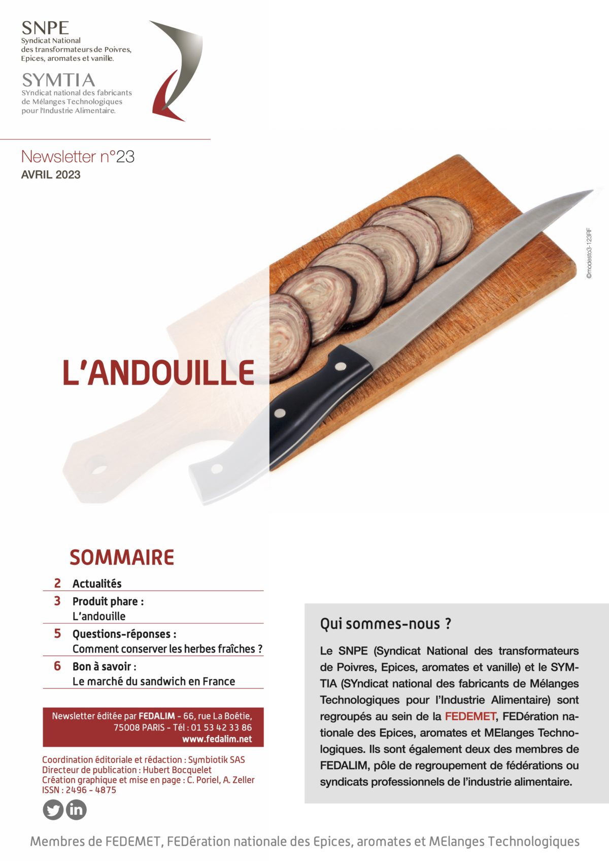 LA NEWSLETTER FEDEMET N°23 EST DISPONIBLE !